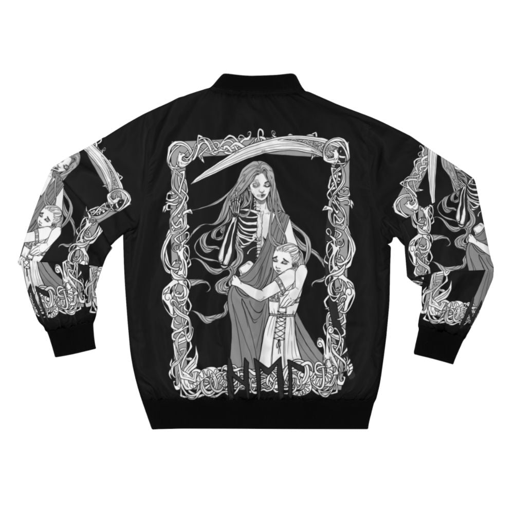 Hel Norse Mythology Inspired Bomber Jacket - Back