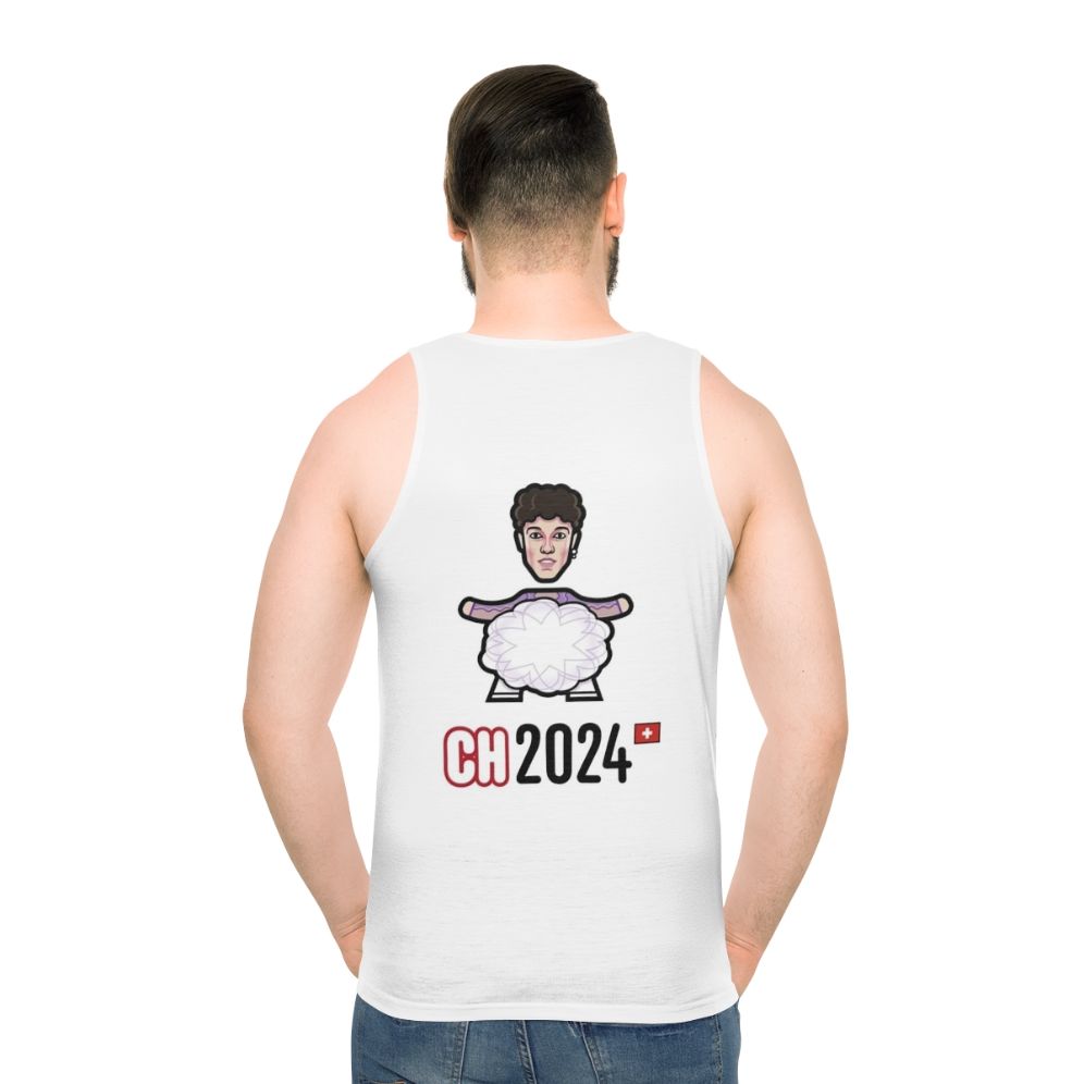 Switzerland Eurovision 2024 Unisex Tank Top - men back