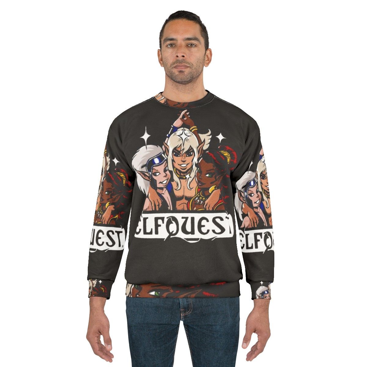 Elfquest Retro Trio Fantasy Sweatshirt - men