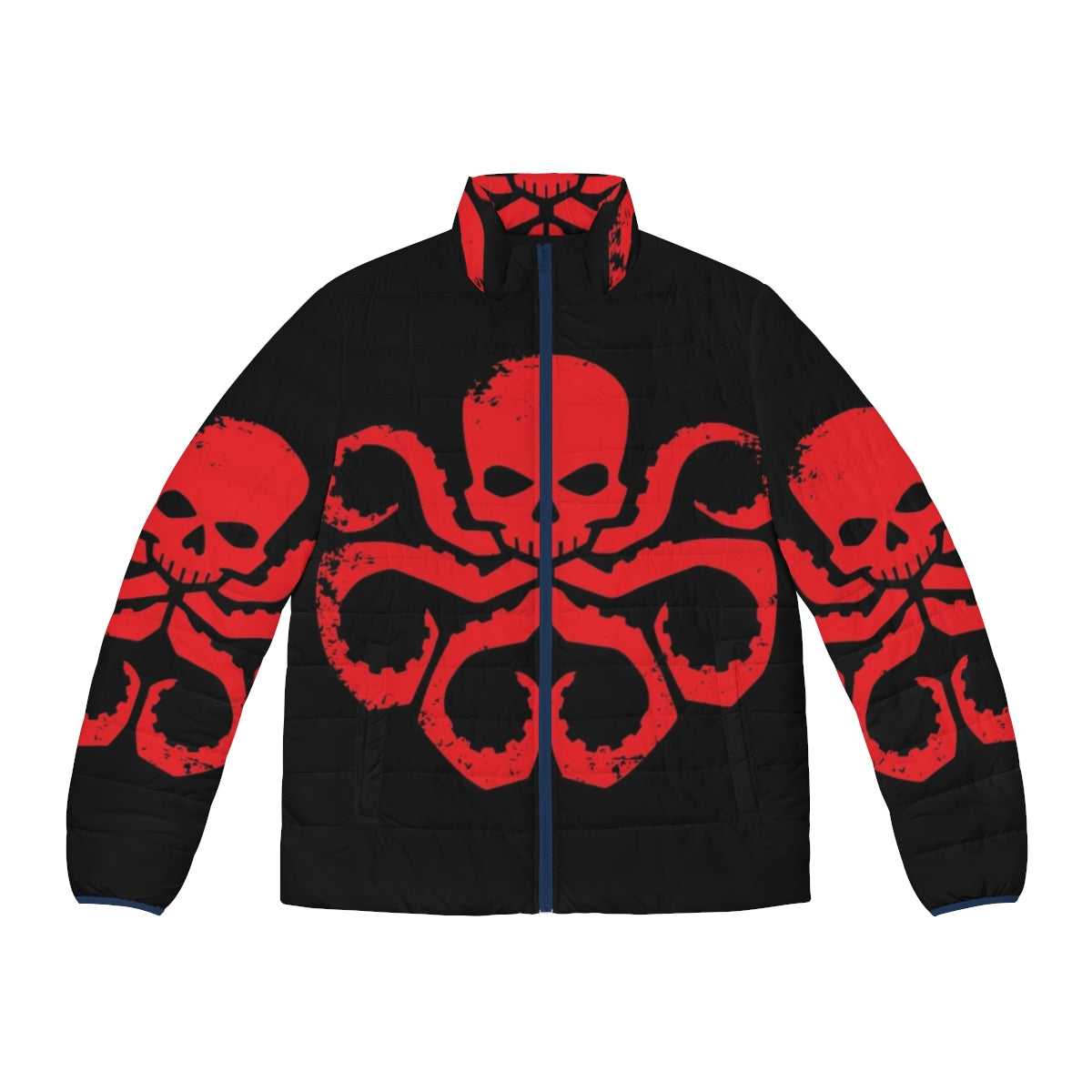 Hydra Red Puffer Jacket - Marvel Superhero Outerwear