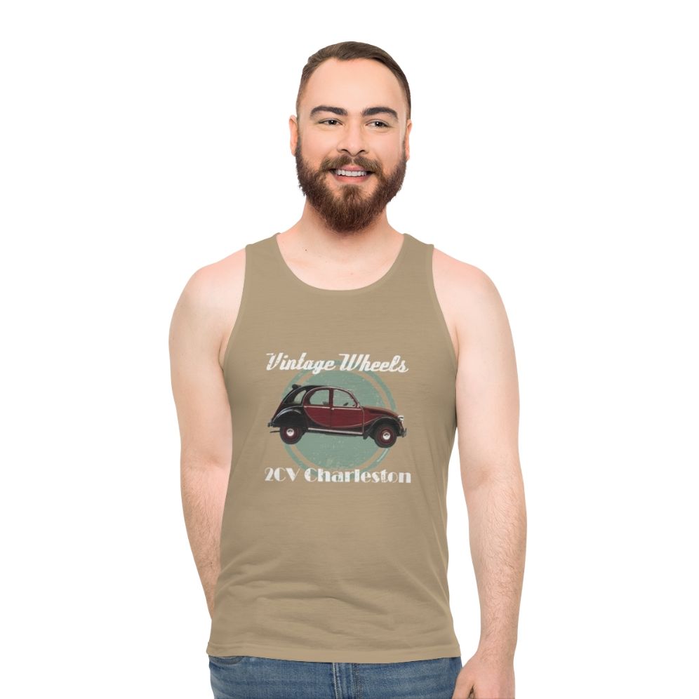 Vintage Citroën 2CV Charleston Unisex Tank Top - men