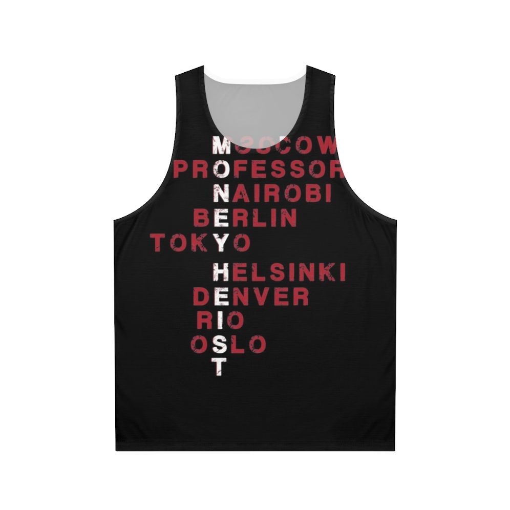 Retro Money Heist Unisex Tank Top