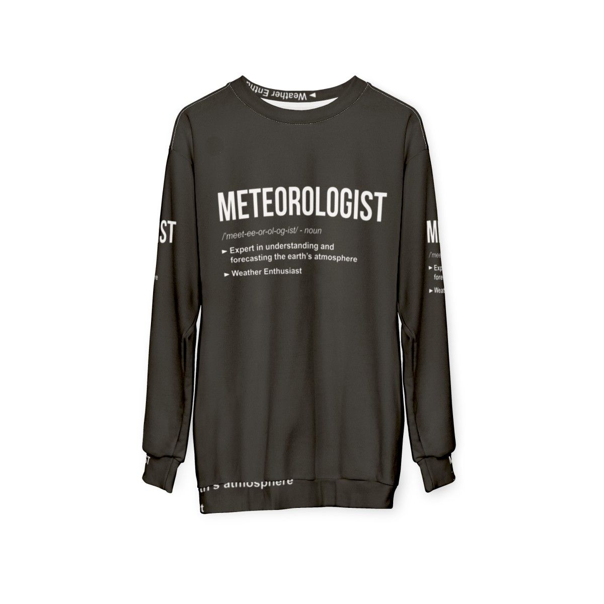 Meteorology weather expert graduation gift sweatshirt - hanging