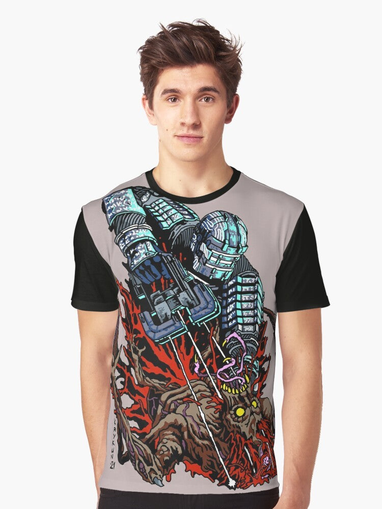 Dead Space Necromorph Survival Horror Video Game Graphic T-Shirt - Men