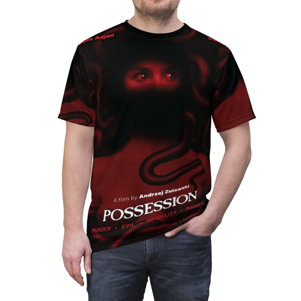 Possession 1981 inspired horror movie cult classic retro t-shirt - men front