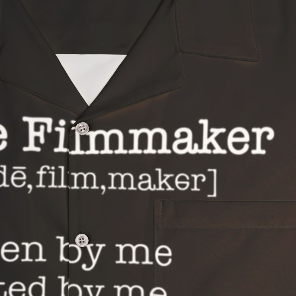 Indie Filmmaker Hawaiian Shirt - Detail