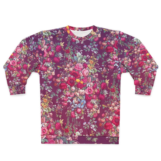 Bouquety floral sweatshirt in a vintage-inspired design