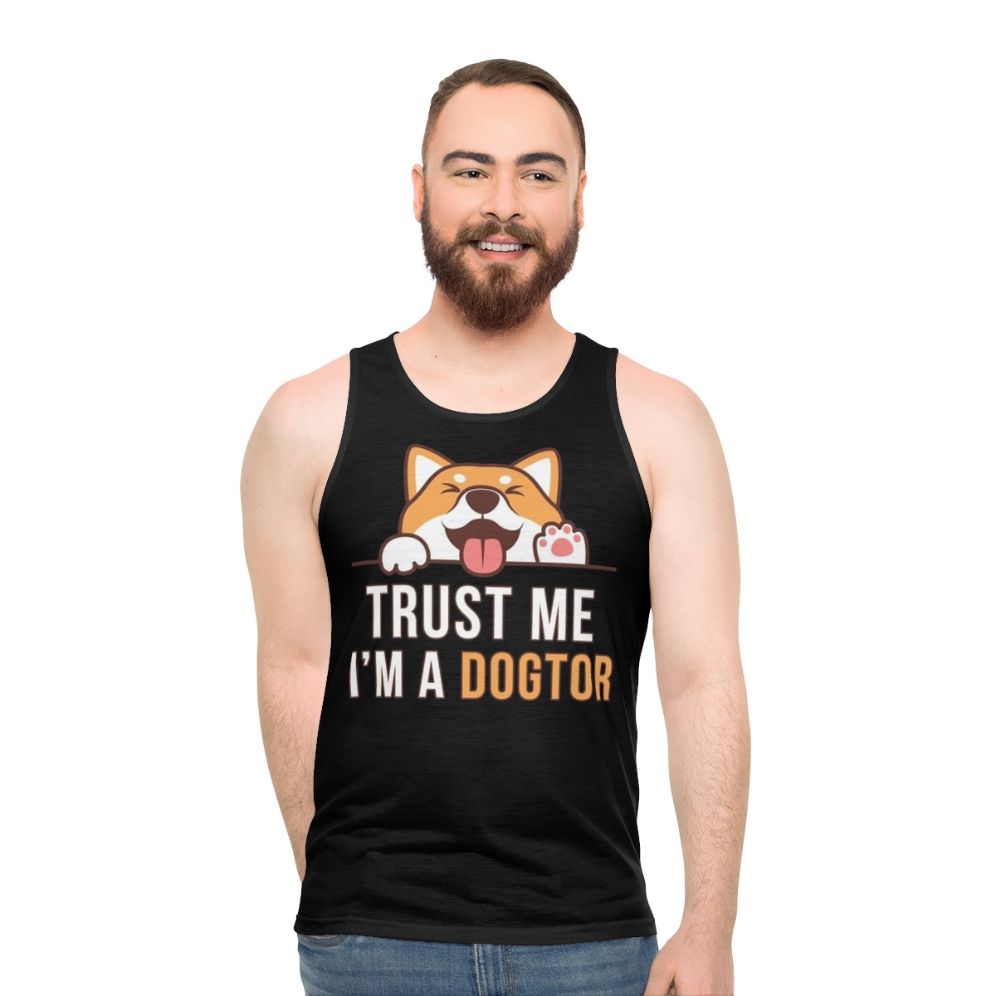 "Trust Me I'm a Dogtor" Funny Doctor Vet Unisex Tank Top - men