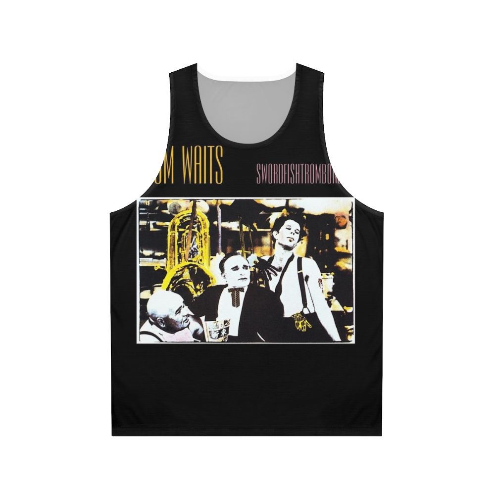 Swordfishtrombones unisex tank top with tom waits album artwork