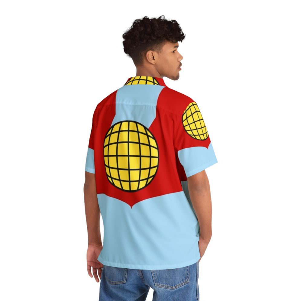 Captain Planet Hawaiian Shirt with Planetary Motifs - People Back