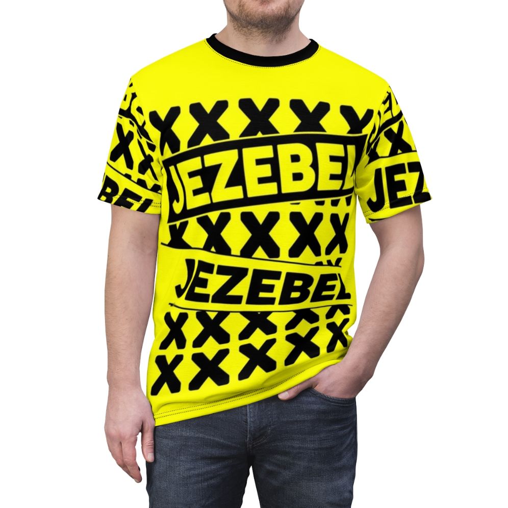 T-shirt featuring Jezebel, the popular song from The Rasmus, as fan art for Eurovision 2022 in Finland. - men front