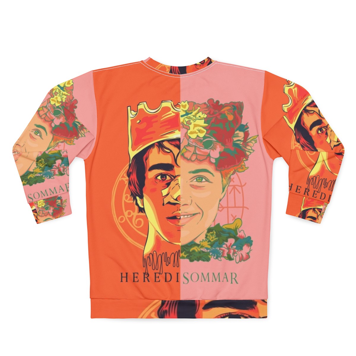 Hereditary and Midsommar inspired sweatshirt featuring horror movie imagery - Back