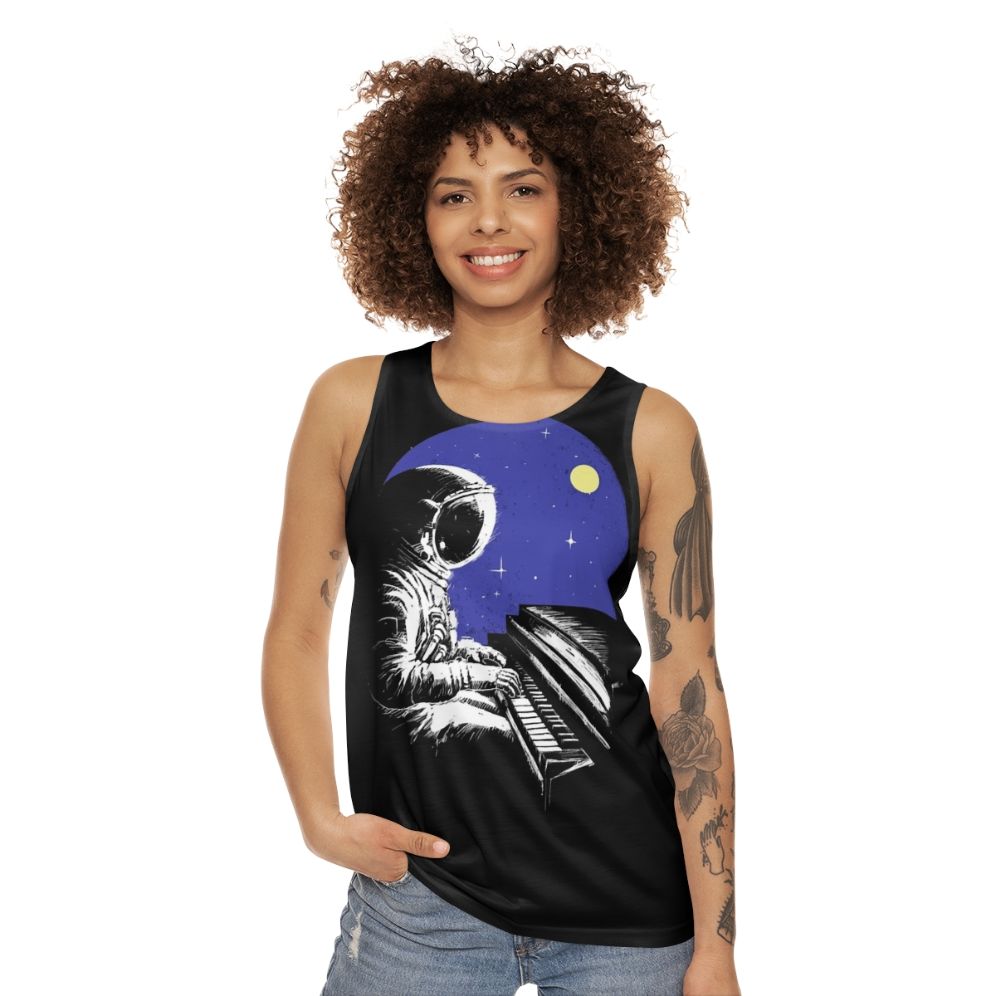 Space Music Unisex Music Lover's Tank Top - women