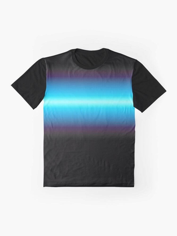 "NORMAL IS A MYTH" Percy Jackson-inspired graphic t-shirt with lightning, gradient, and neon design - Flat lay