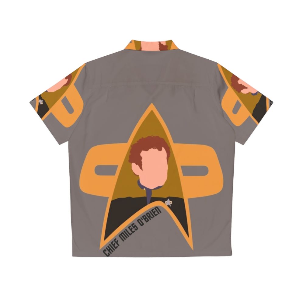 Chief Miles O'Brien in a Star Trek: Deep Space Nine Hawaiian shirt - Back