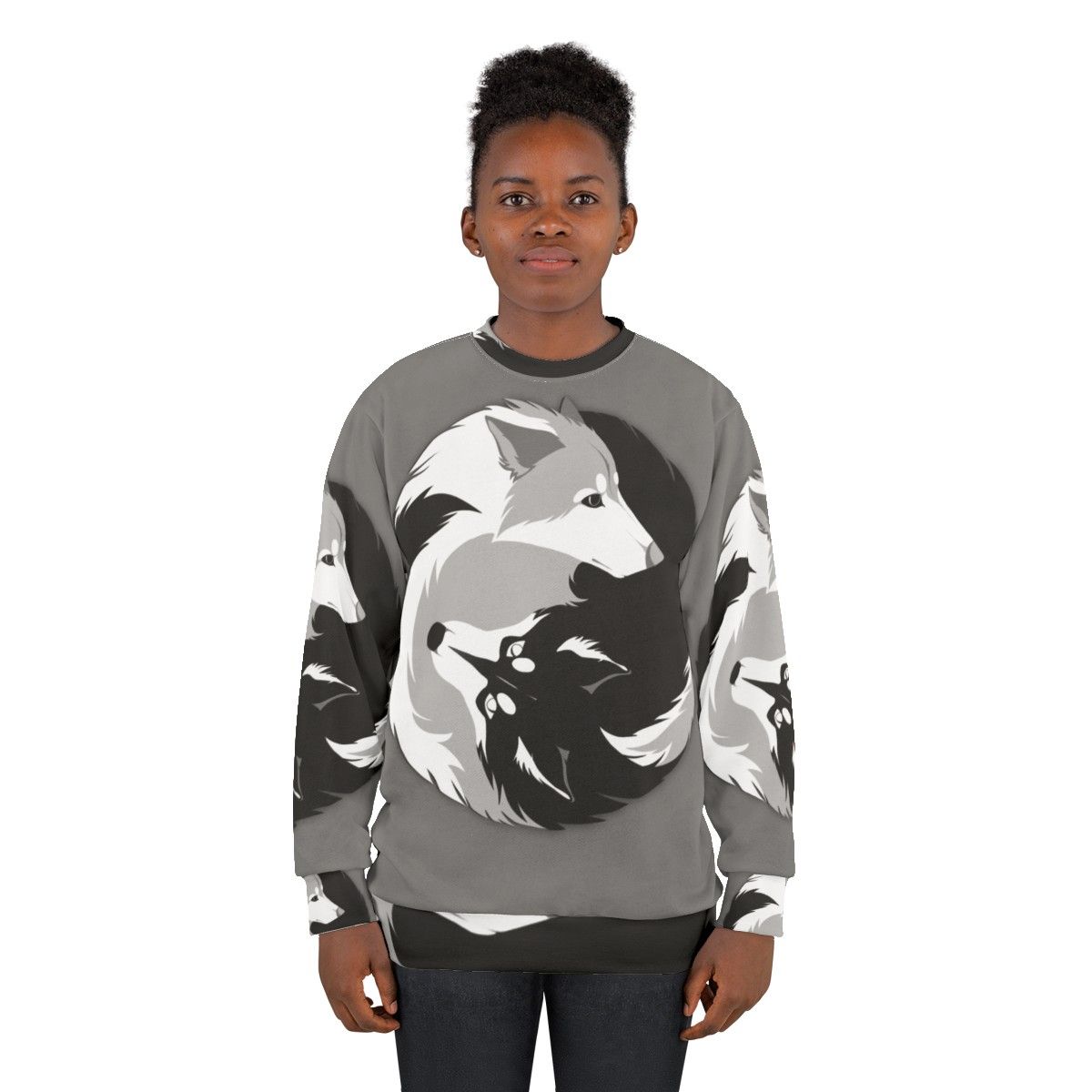 Husky Love Sweatshirt with Canine Graphic - women