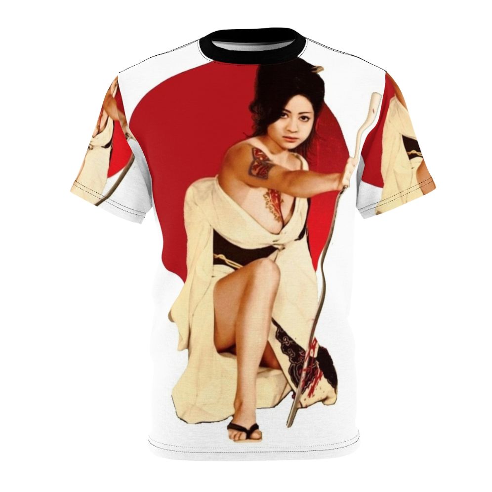 Reiko Ike AOP T-shirt depicting the legendary Japanese film heroine