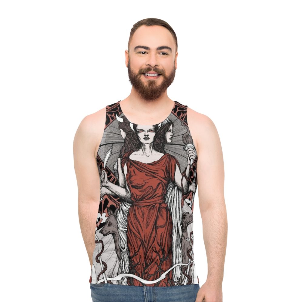 Hecate Unisex Gothic Tank Top - men