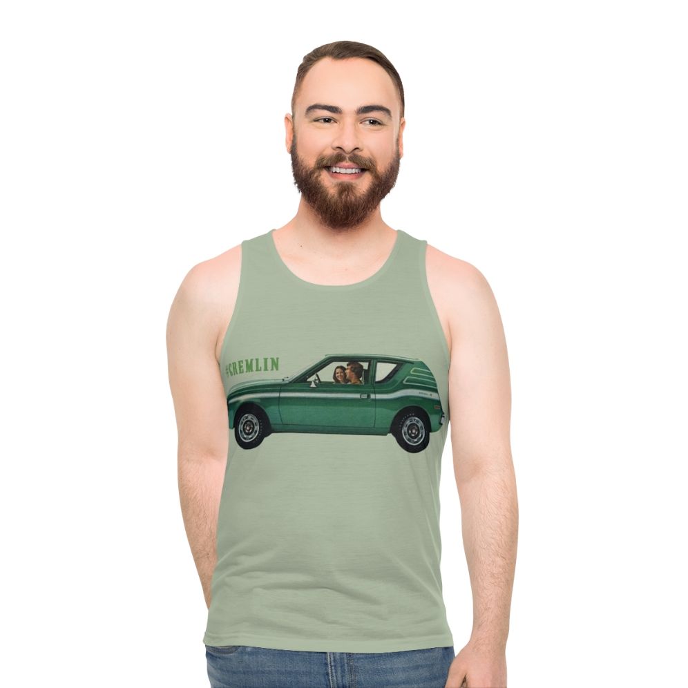 Retro 1970s AMC Gremlin unisex tank top - men