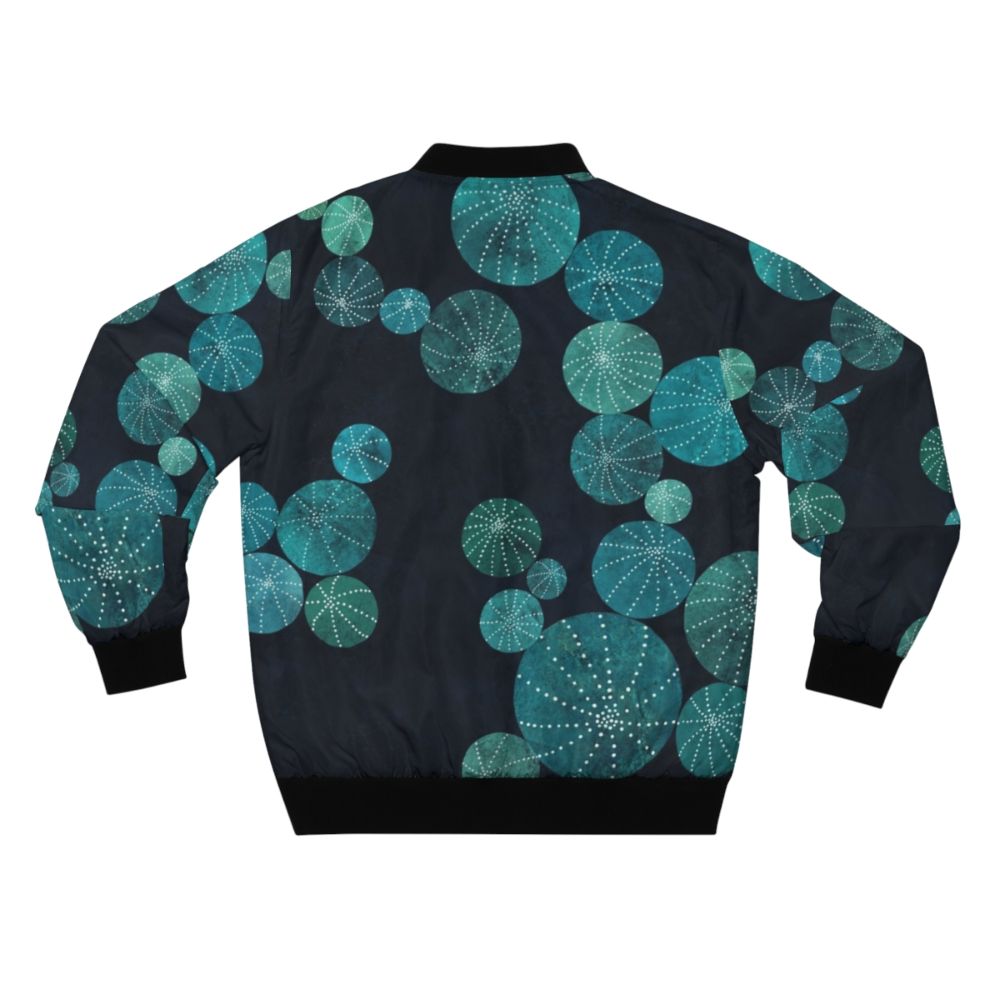 Turquoise Cactus Bomber Jacket - Back