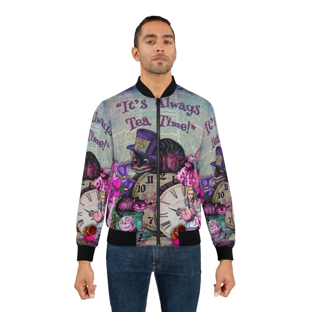 Vintage Alice in Wonderland inspired bomber jacket - Lifestyle