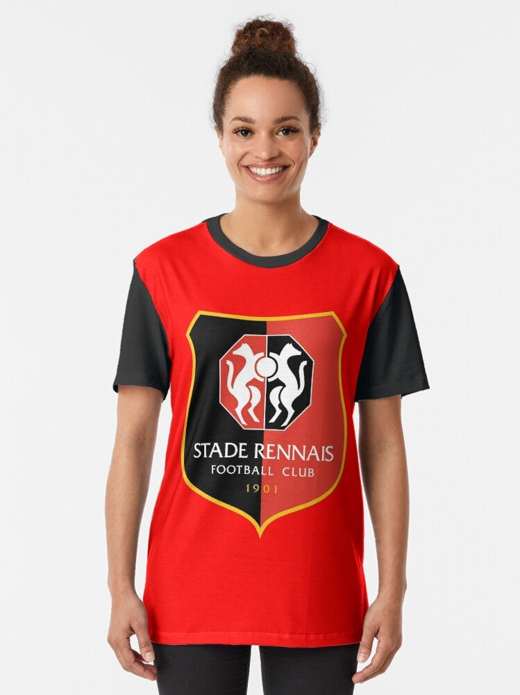 Stade Rennais FC graphic t-shirt for sports fans - Women