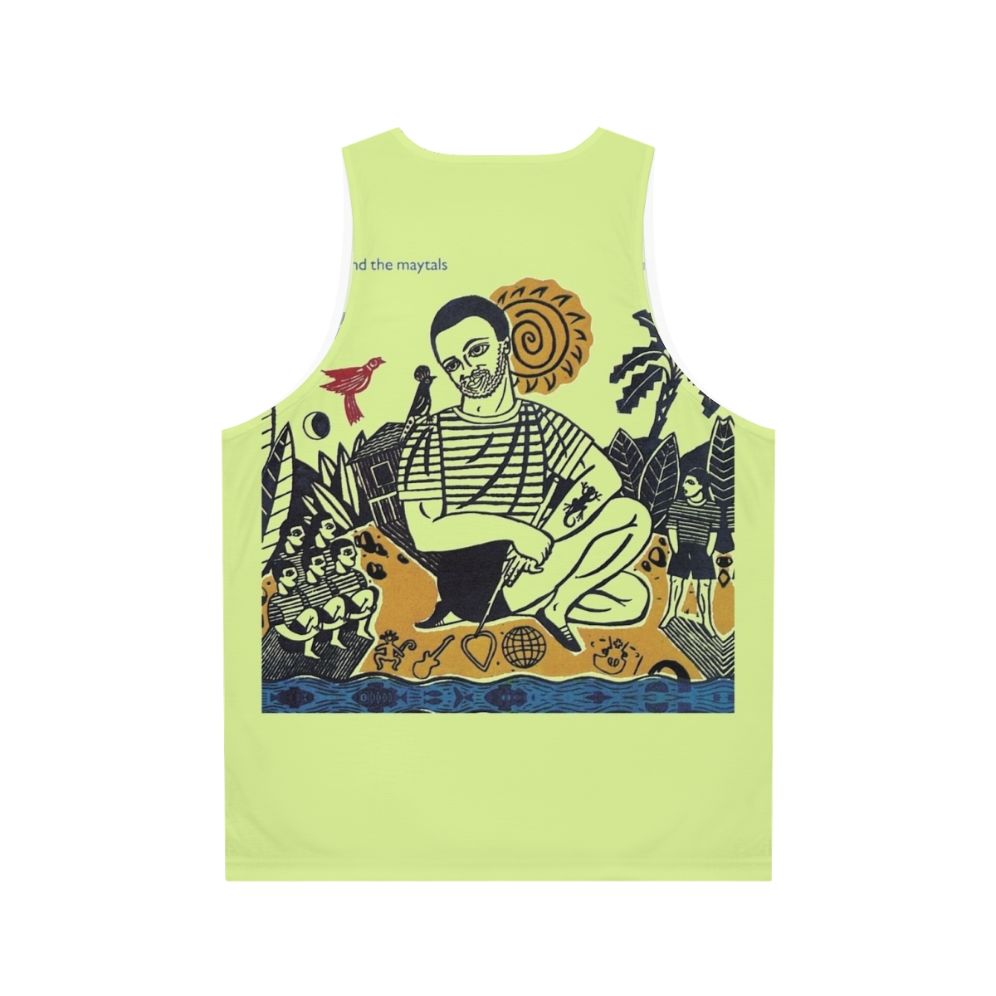 Unisex reggae tank top with Toots and the Maytals design - Back