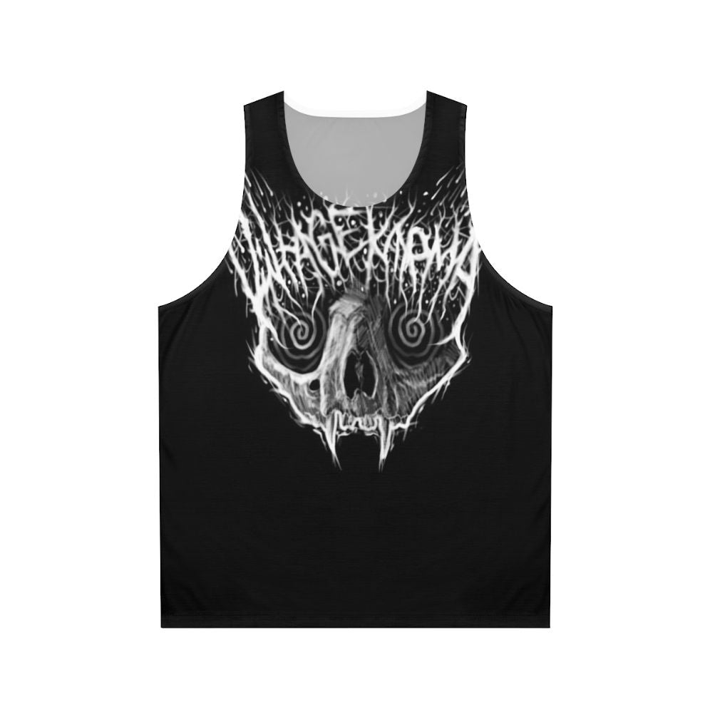 Black metal cat vintage karma unisex tank top