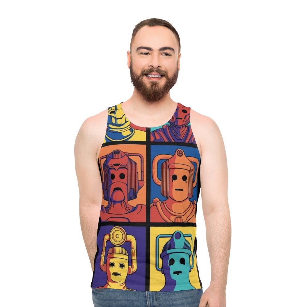 Cyberpunk Evolution Doctor Who Unisex Tank Top - men