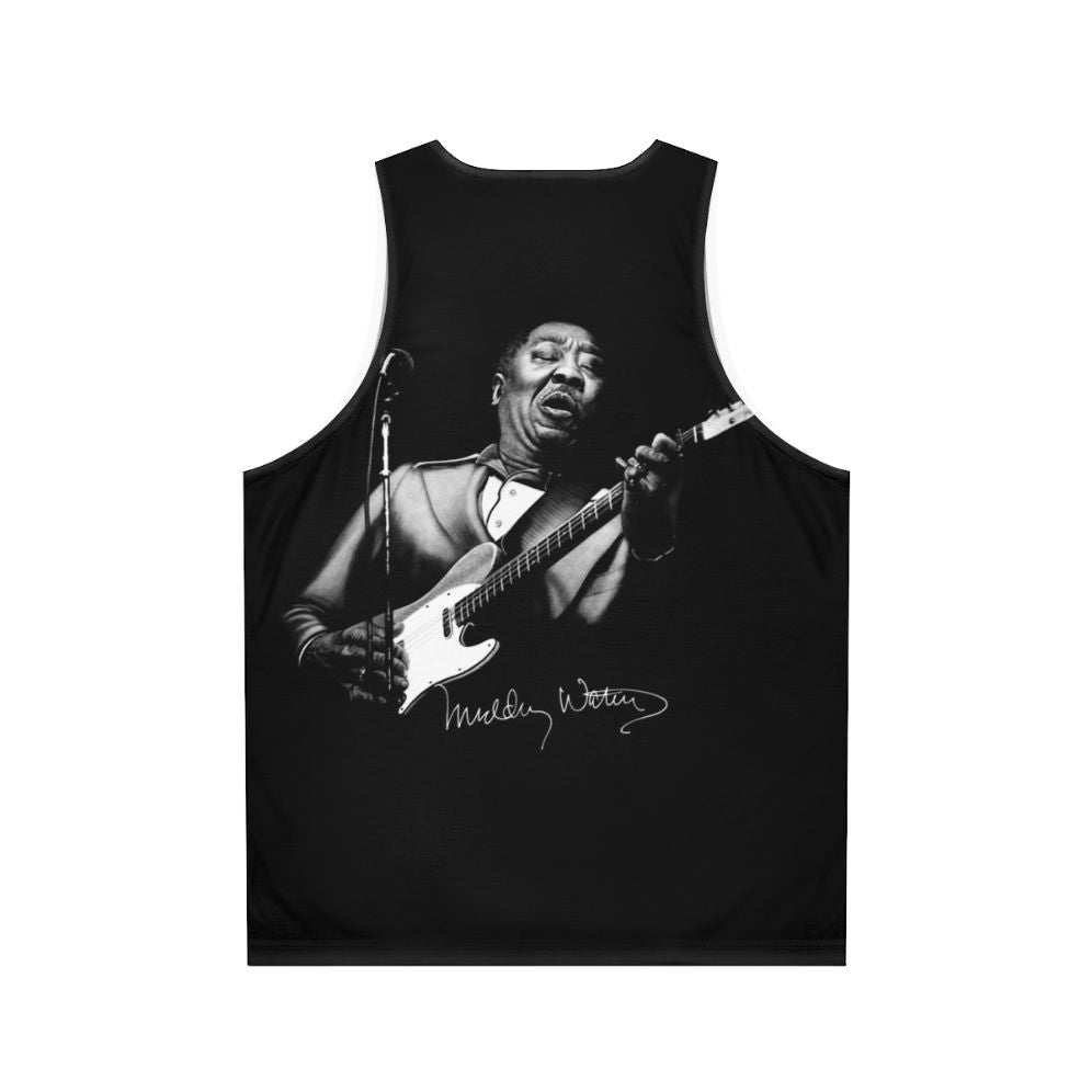 Muddy Waters Sketch Unisex Tank Top - Back