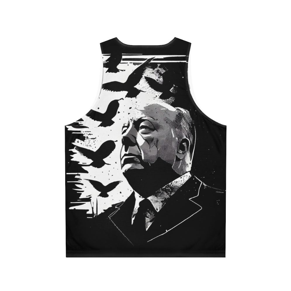 Classic Alfred Hitchcock Unisex Tank Top - Back