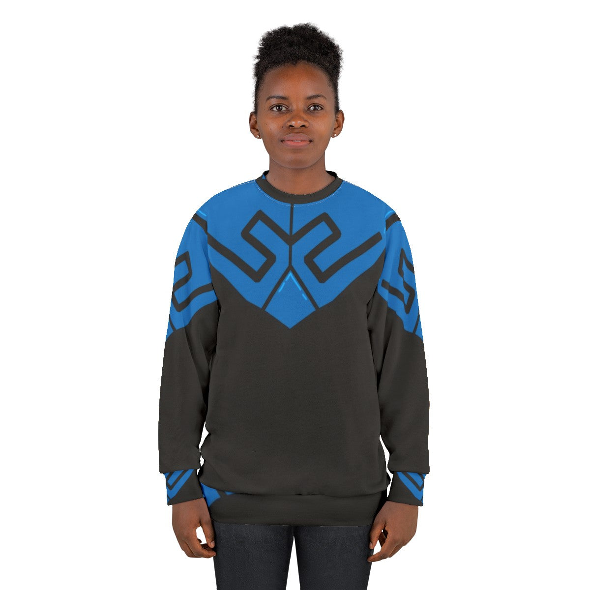 Blue Beetle Armor Superhero Sweatshirt - women