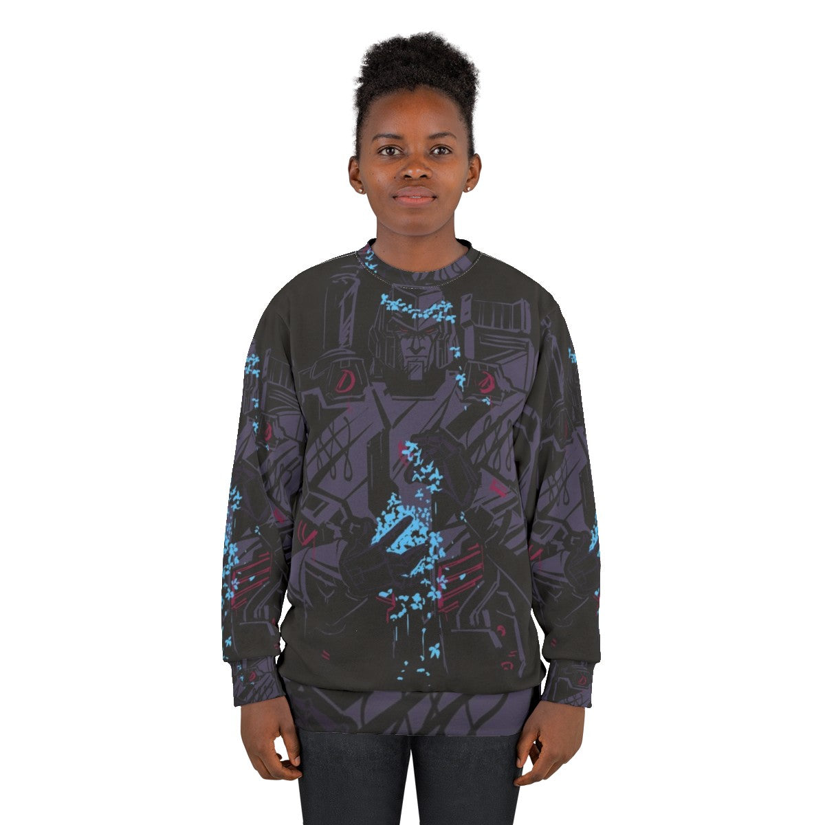 Flowers Transformers Megatron MTMTE Sweatshirt - women