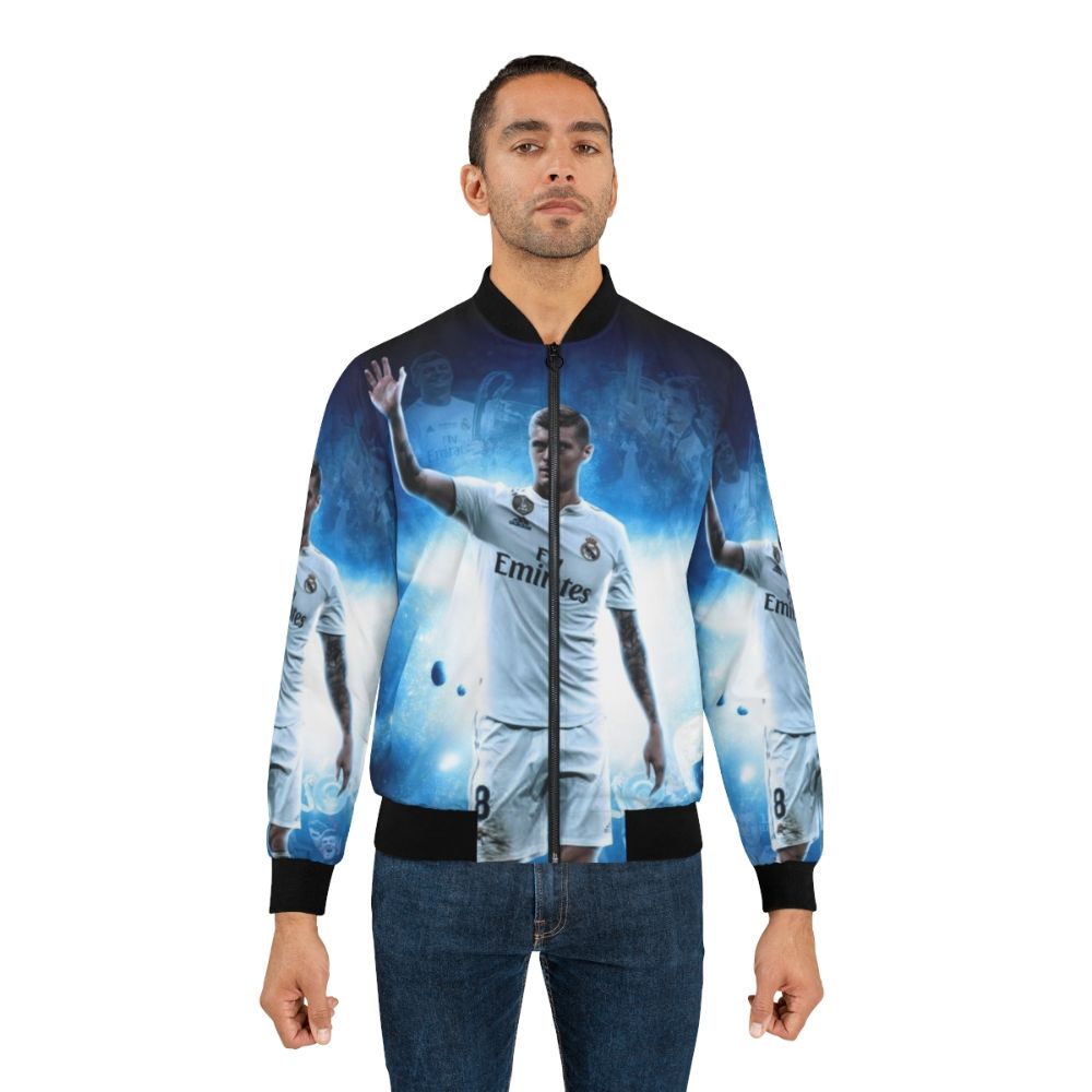 Toni Kroos Illustration Bomber Jacket, Soccer Player Wallpaper Design - Lifestyle