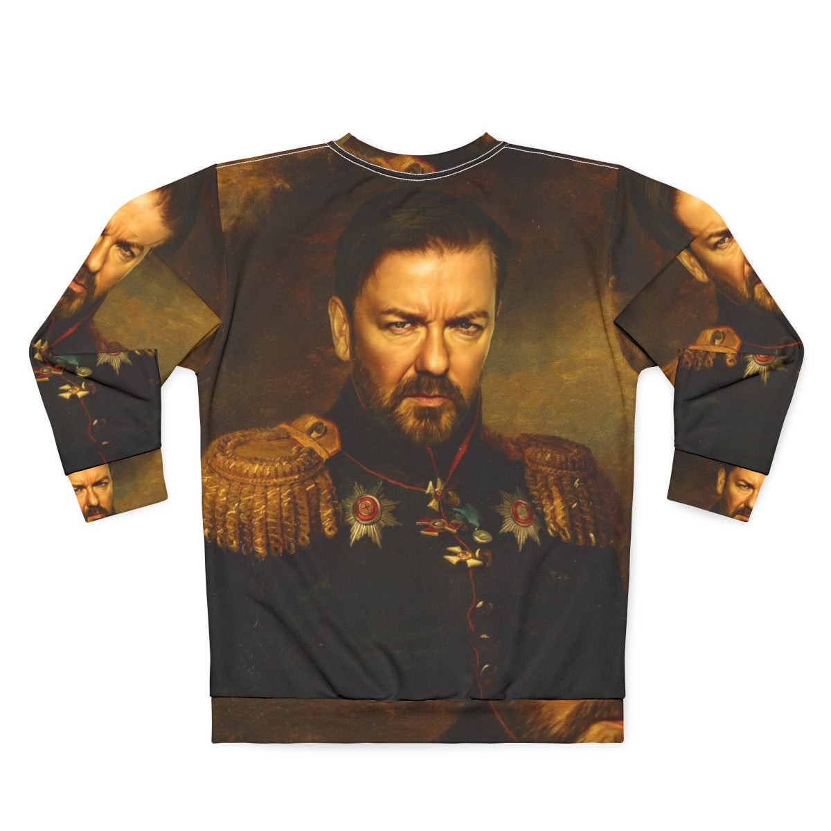 Ricky Gervais "Replaceface" Inspired Sweatshirt - Back