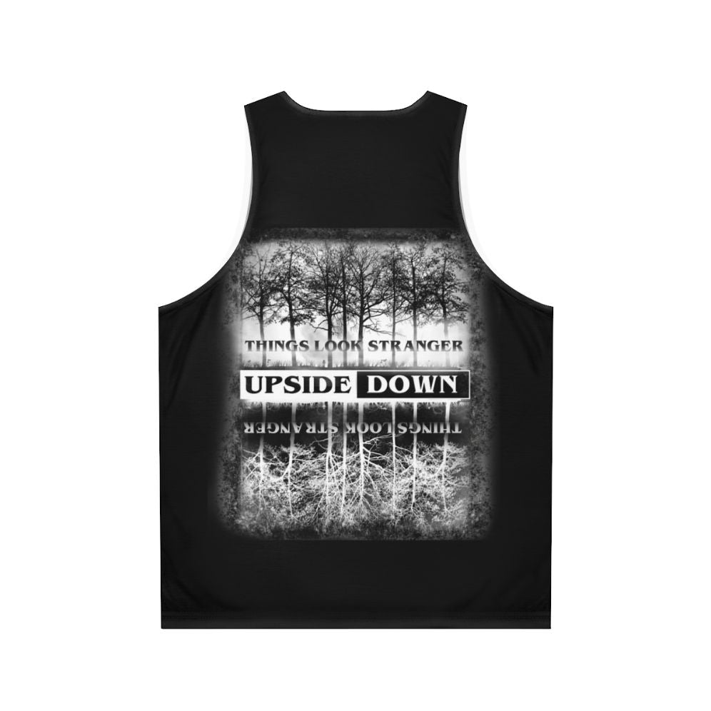 Stranger Things Upside Down Design Unisex Tank Top - Back