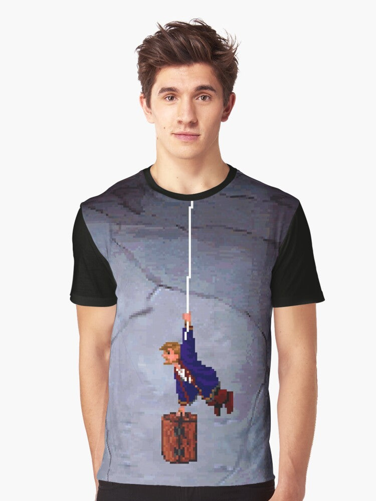 Retro Monkey Island II Graphic T-Shirt featuring Guybrush Threepwood and LeChuck - Men