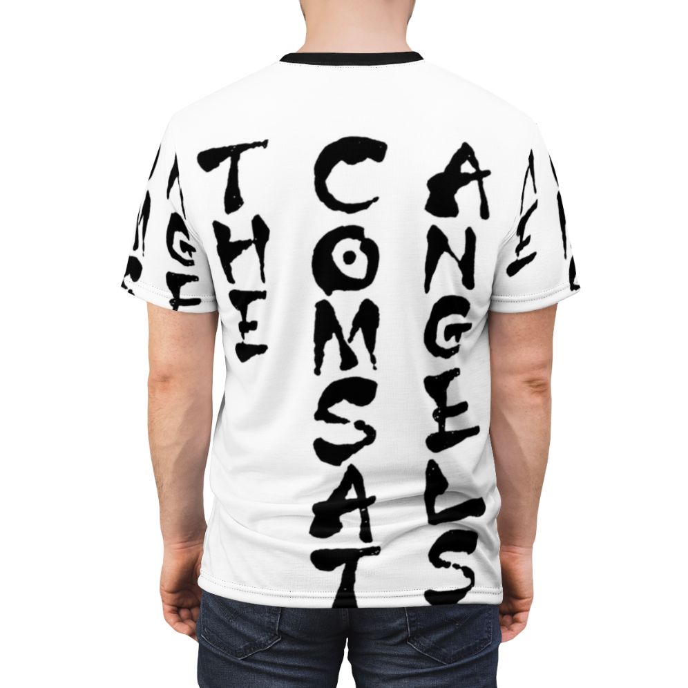 Vintage-inspired t-shirt featuring a graphic design inspired by 80s underground music genres like new wave, synthpop, and post-punk. - men back