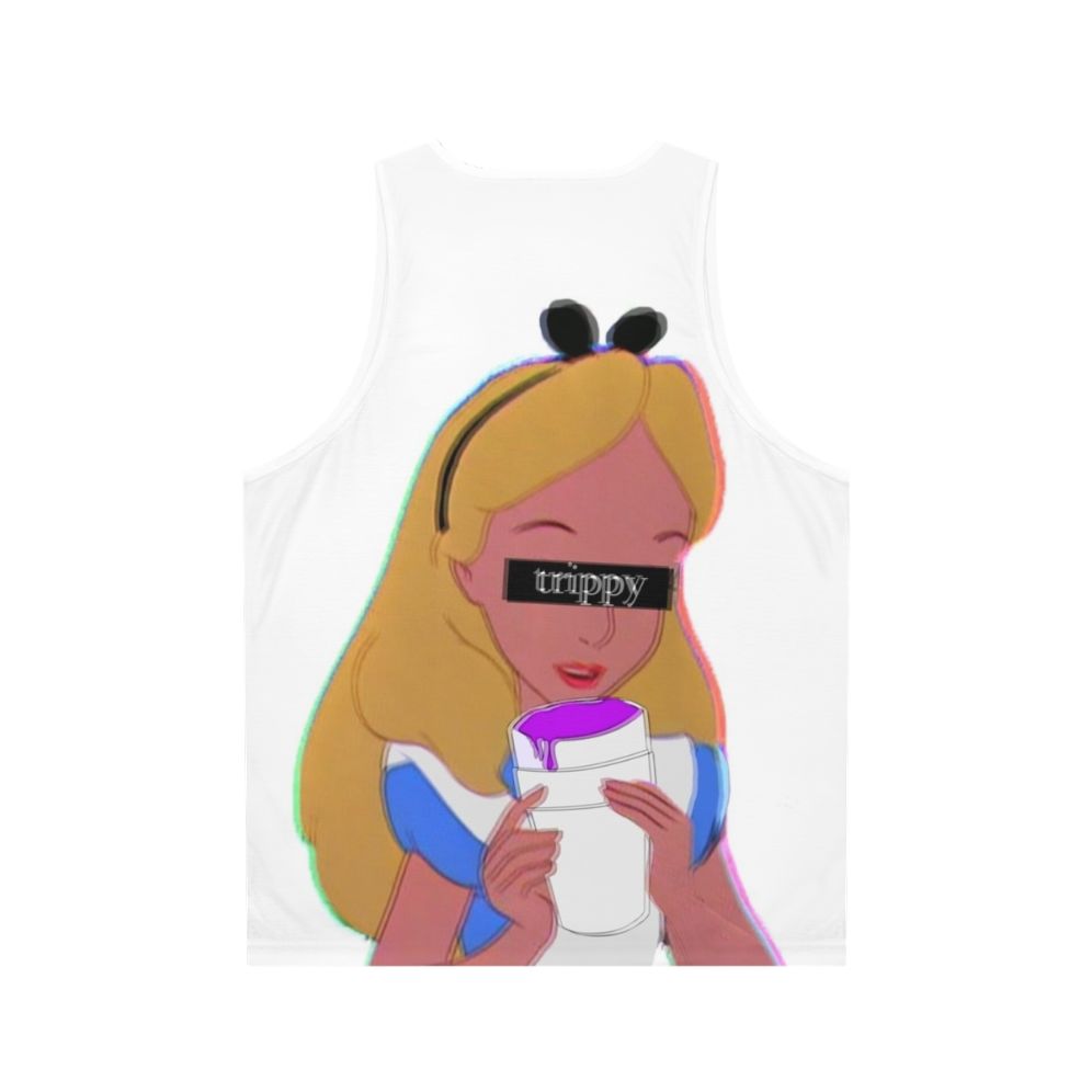 Trippy Alice in Wonderland inspired unisex tank top - Back