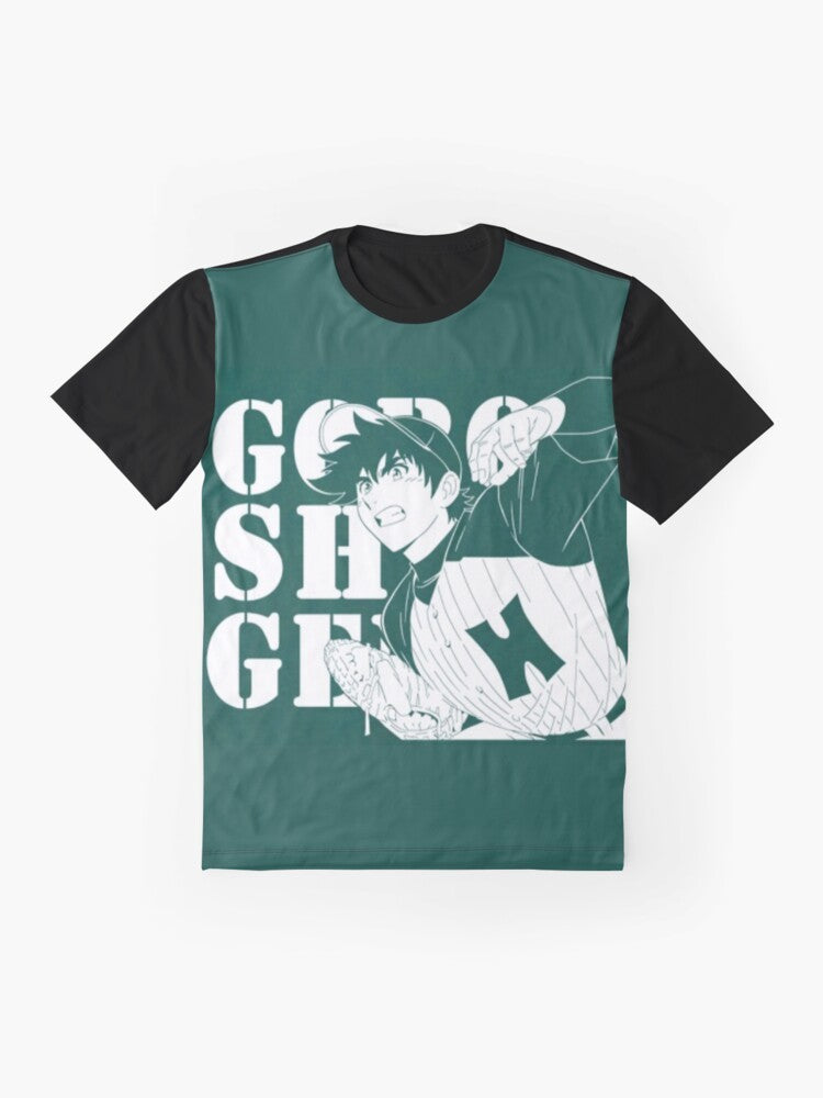 Goro Shigeno Anime T-Shirt featuring the character from the Major 2nd manga and anime series - Flat lay