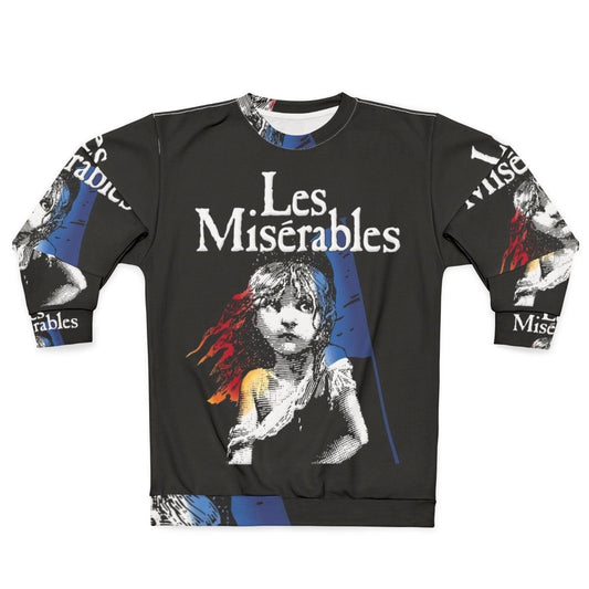 Vintage Les Misérables Sweatshirt with Iconic Quotes and Imagery