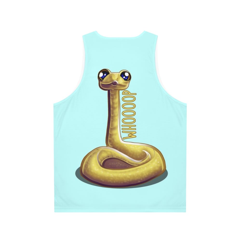 Whooping snake unisex tank top - Back