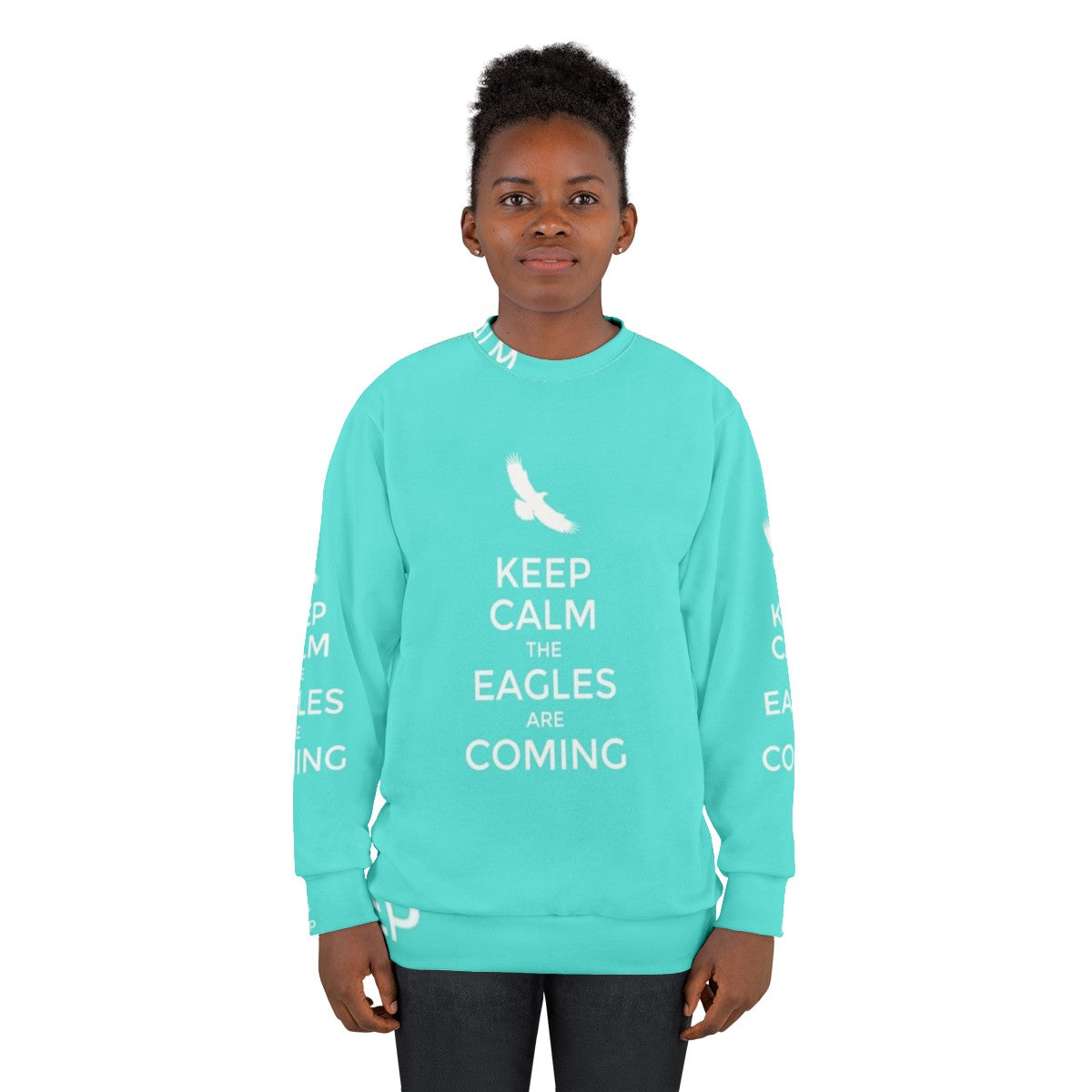 Eagles Sweatshirt with Graphic Design - women