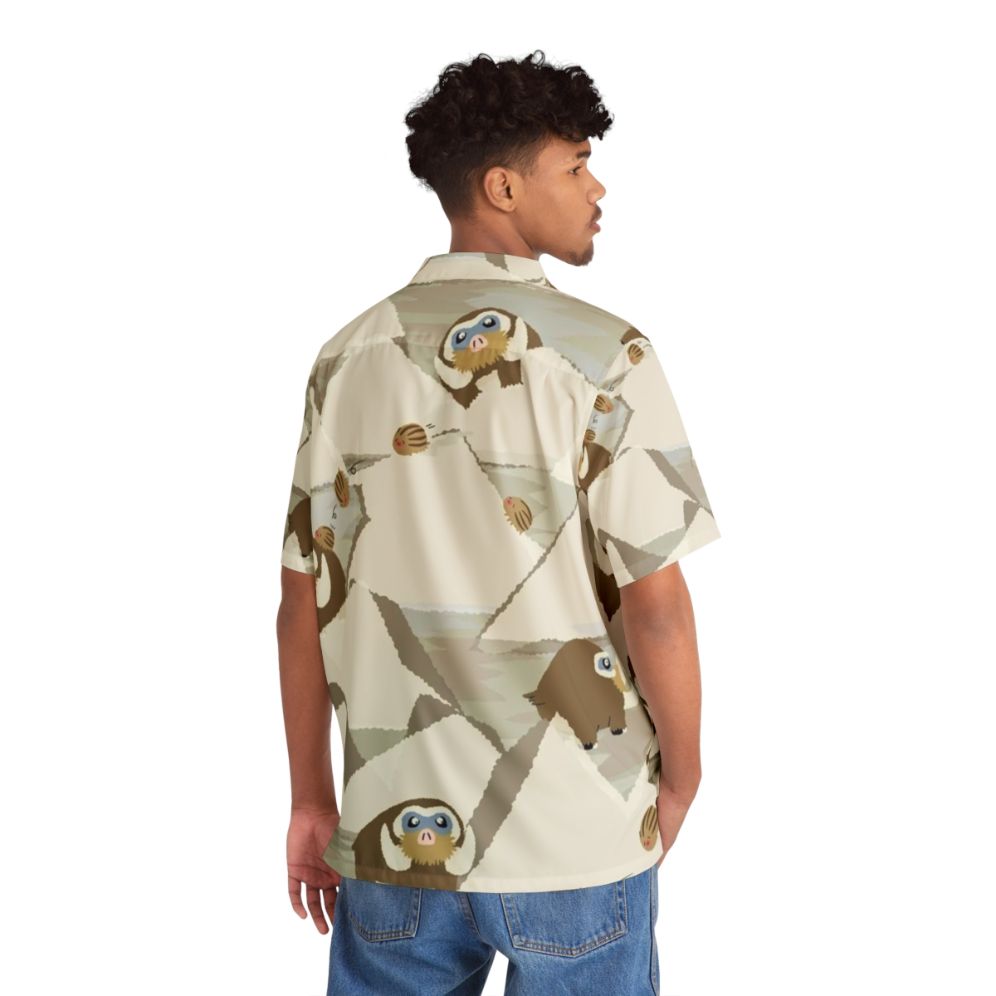 Mamoswine anime inspired hawaiian shirt with elephant design - People Back