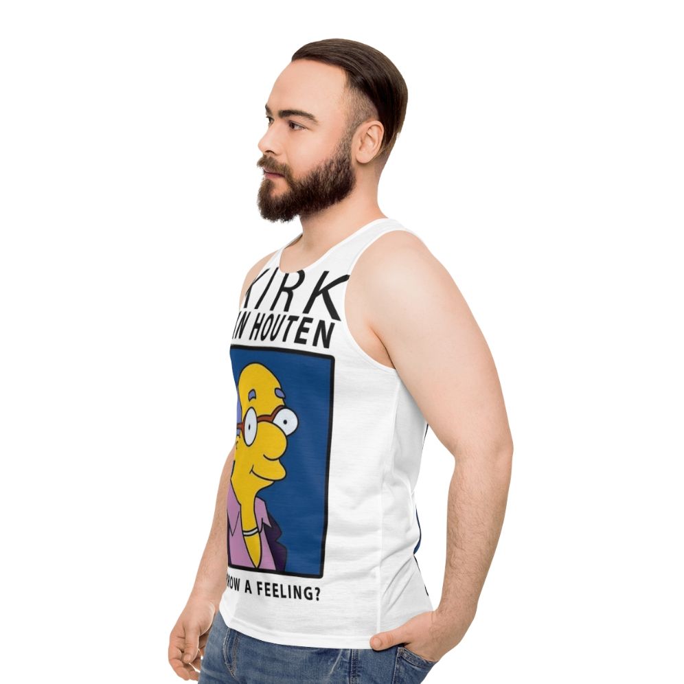 Kirk Van Houten "Can I Borrow a Feeling?" Unisex Tank Top - men side