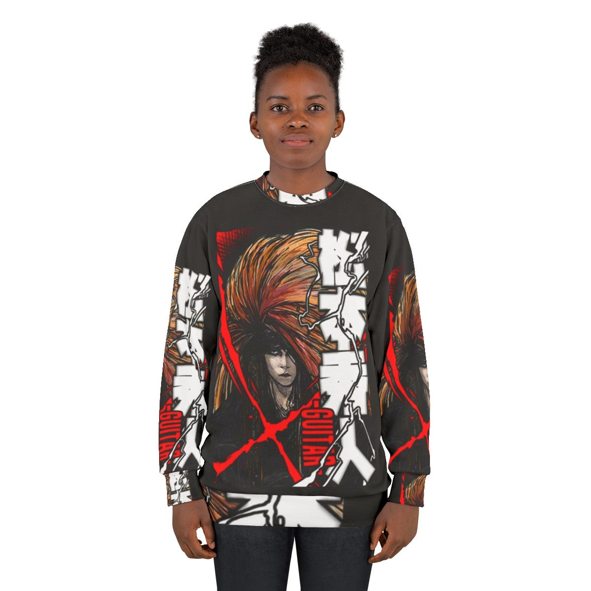 X Japan Hide Hideto Matsumoto Red Promo Sweatshirt - women