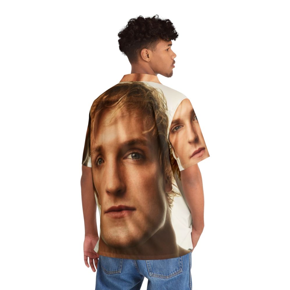 Logan Paul wearing a Hawaiian shirt - People Back