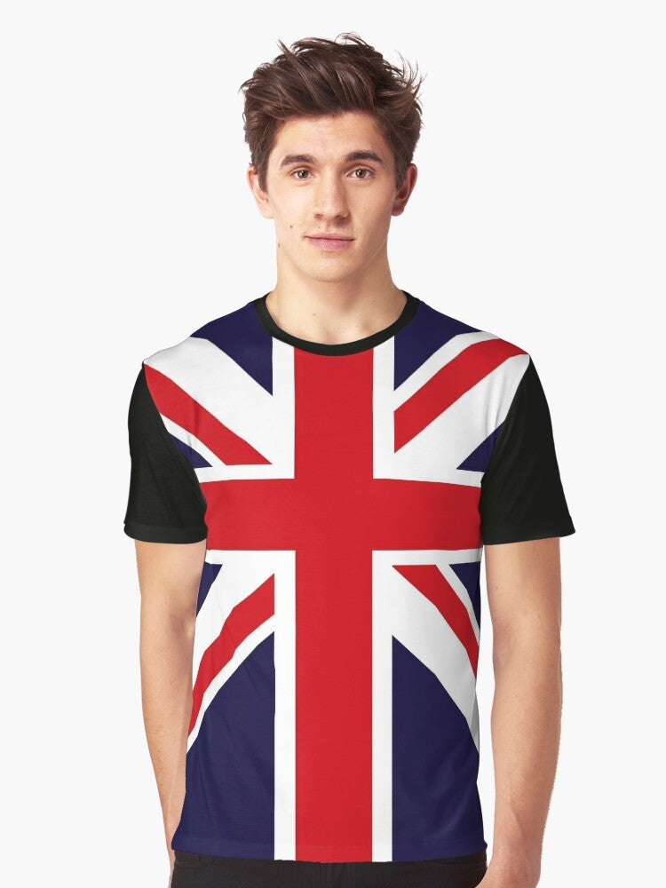 Union Jack Rose Punk T-Shirt | British Flag Graphic Tee - Men