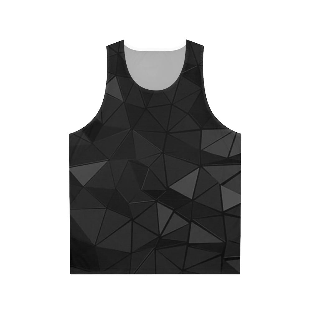 Deus Ex inspired unisex gaming tank top with triangles design