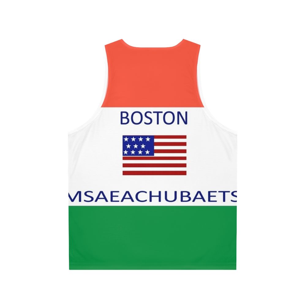 Boston Massachusetts meme unisex tank top - Back